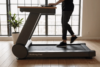 Person using a walking pad